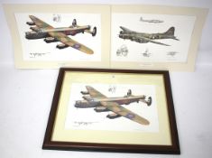 Three Brian Knight aviation prints. Comprising 'B.
