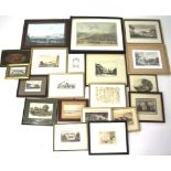 An assortment of 19th and 20th century prints.