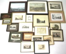 An assortment of 19th and 20th century prints.