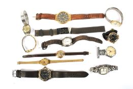 An assortment of ladies' and gentleman's watches.