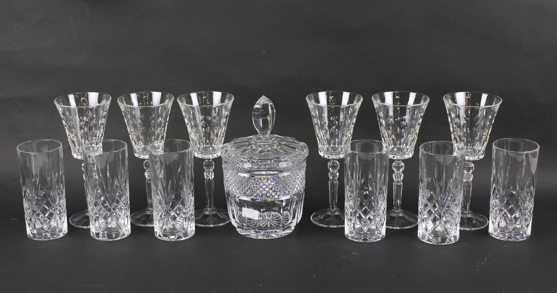 An assortment of glassware.