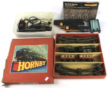 A boxed Hornby 0 gauge passenger train set No 21 and various 00 gauge trains and accessories.