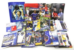 Approximately 120 1950s and later Chelsea football programmes.