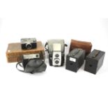 A collection of assorted cameras.