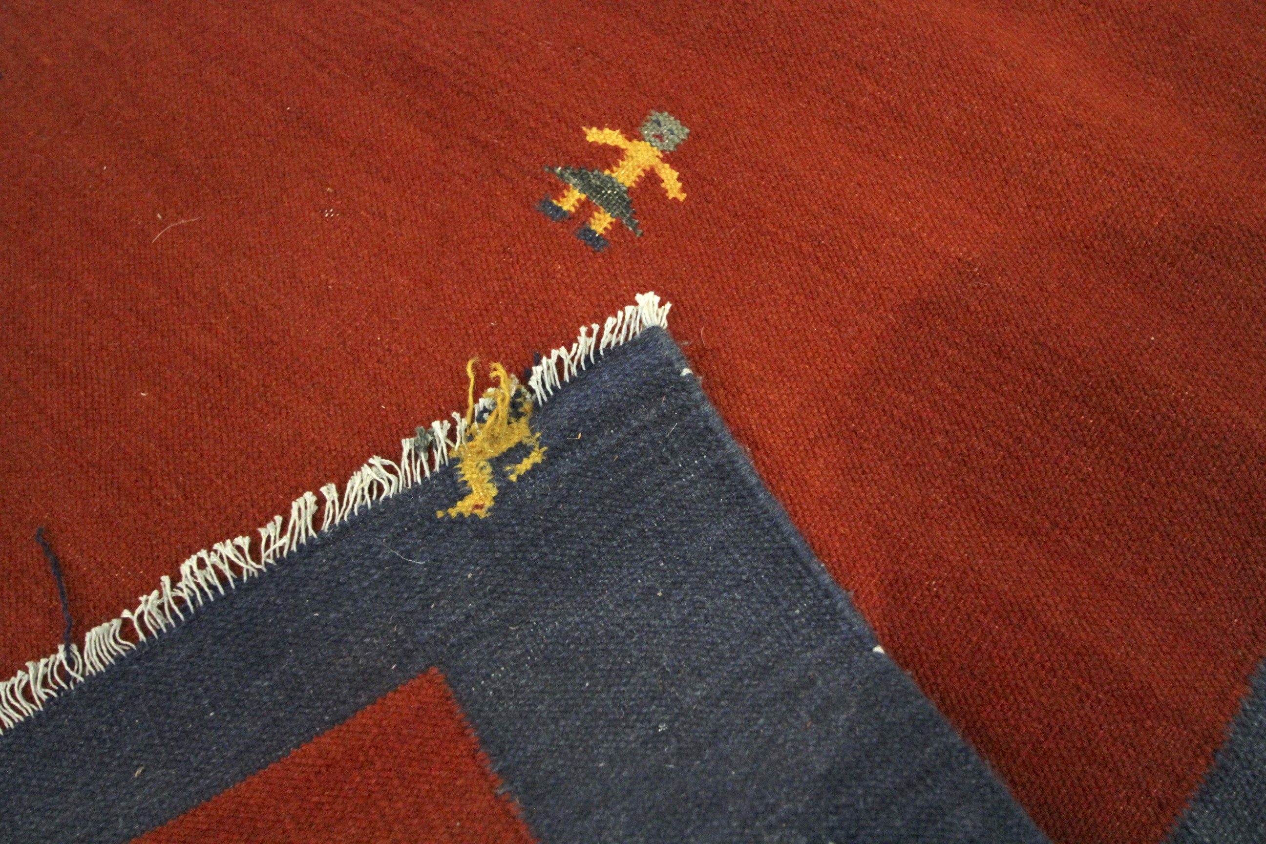 A 20th century woven rug. - Image 3 of 3