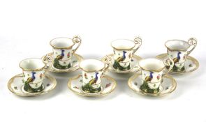 A Saxe porcelain part coffee service.