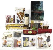 An assortment of Harry Potter collectables.