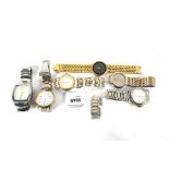 An assortment of vintage wristwatches.