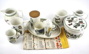 An assortment of Portmeirion ceramics.