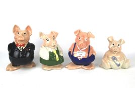 Four Wade Natwest pigs.
