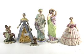 A collection of 20th century Continental porcelain figures.