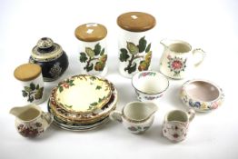 An assortment of 20th century and later ceramics.