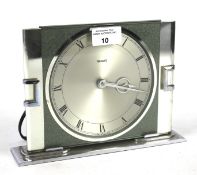 An Art Deco mantel clock by Ferranti.