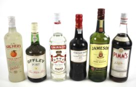 An assortment of alcohol.