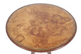 A Georgian mahogany circular tilt top occasional table.