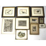 An assortment of 19th and 20th century prints.