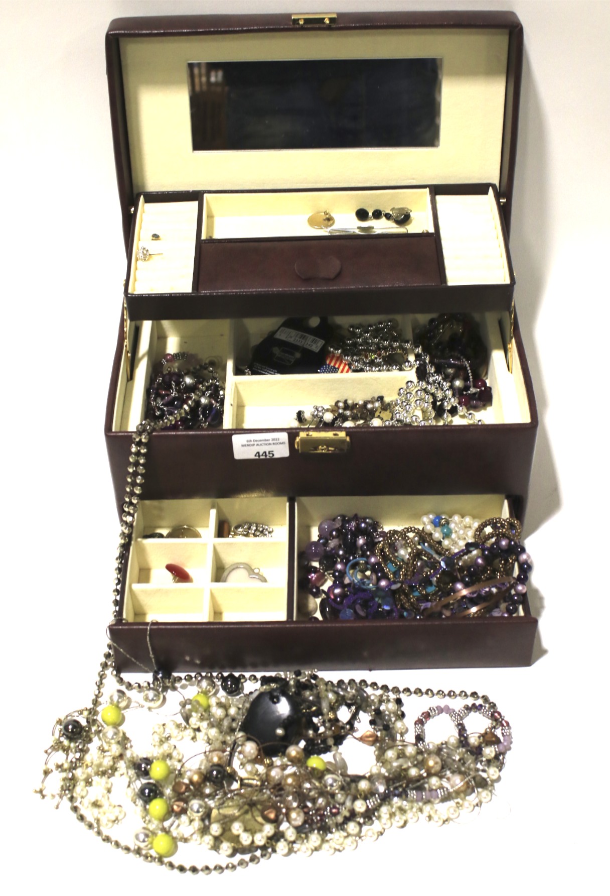 An assortment of costume jewellery.