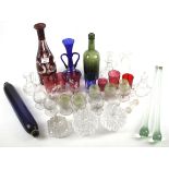 An assortment of glassware.