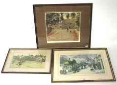 Two prints after Cecil Aldin (1870-1935) and a coaching print.