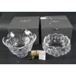 Two boxed Waterford crystal bowls.