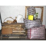 A large quantity of sewing and crafts equipment.