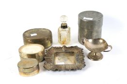 An assortment of silver and metalware.