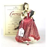 A limited edition Royal Doulton figure of 'Carmen'.