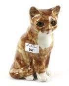 A Wistanley pottery cat.