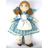 A contemporary rag doll.