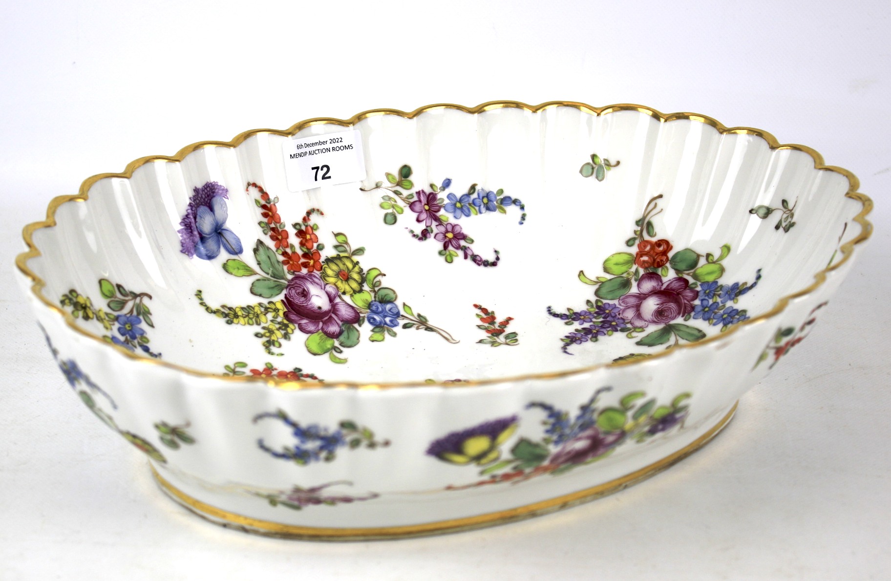 A circa 1900 Samson copy of a Derby 19th century porcelain bowl.