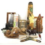 An assortment of wooden wares.