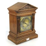 A Victorian mantel clock.