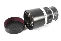 Leitz Wetzlar Telyt f4/200 lens with front cap.