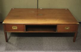 A 20th century wooden coffee table.