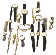 An assortment of contemporary watches.