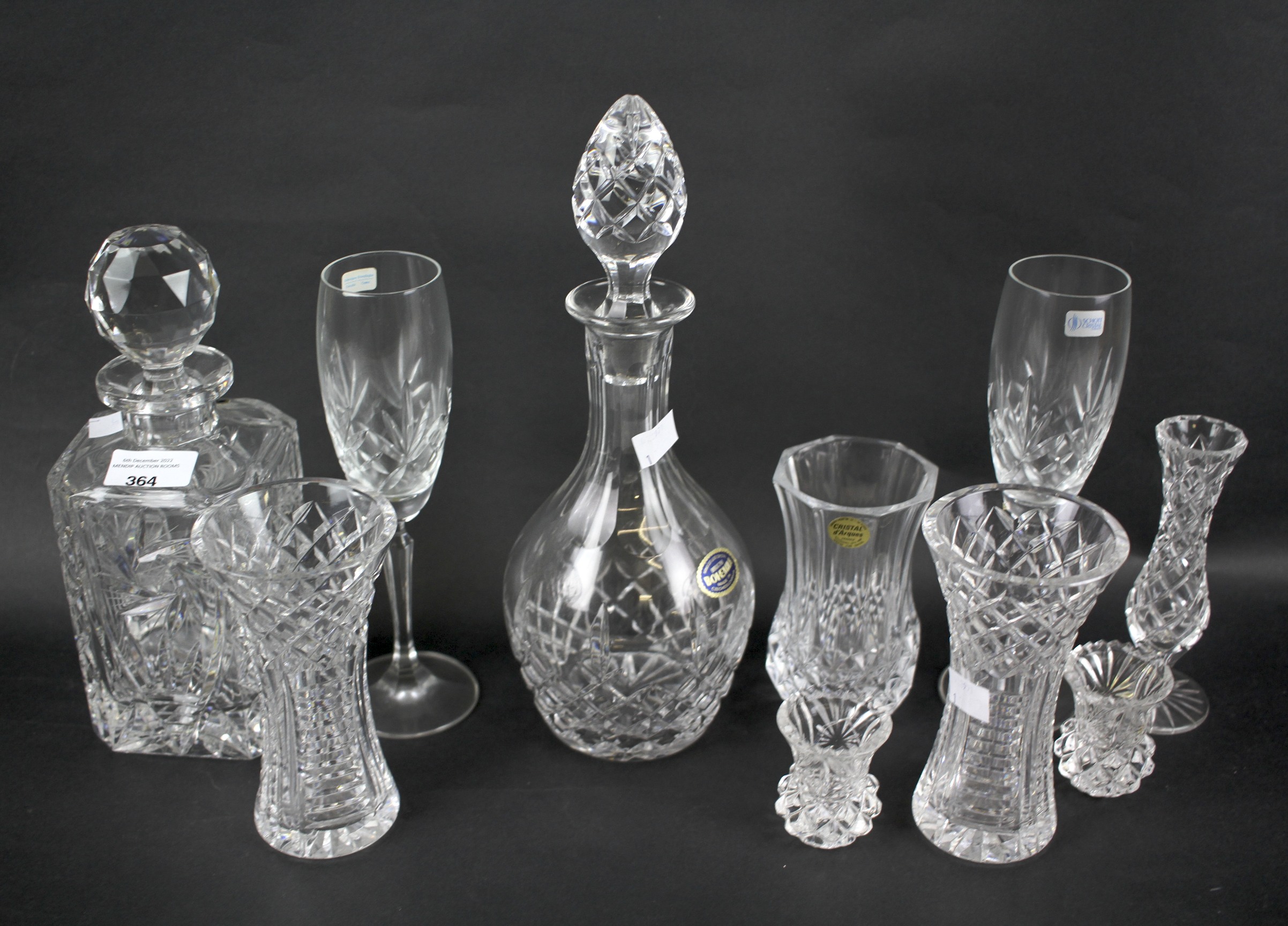 An assortment of glassware.