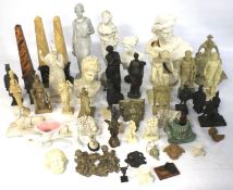 A large quantity of modern resign, plaster and composite decorative classical objects.