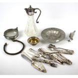 An assortment of metalware.