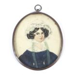 An early 19th century portrait miniature of a lady.