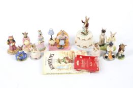 A collection of Royal Doulton Bunnykins figures.