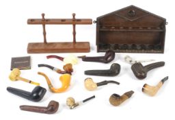 An assortment of pipes.