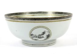 A late 18th century Chinese Export punch-bowl.