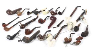 A collection of 20th century pipes.