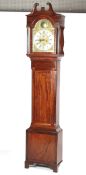 George III mahogany longcase clock.
