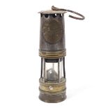 An 19th century HAILWOOD miners safety lamp No 1781. With brass plaque engraved 1781, H27cm.
