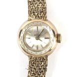 A mid-century ladies 9ct gold Omega wristwatch.