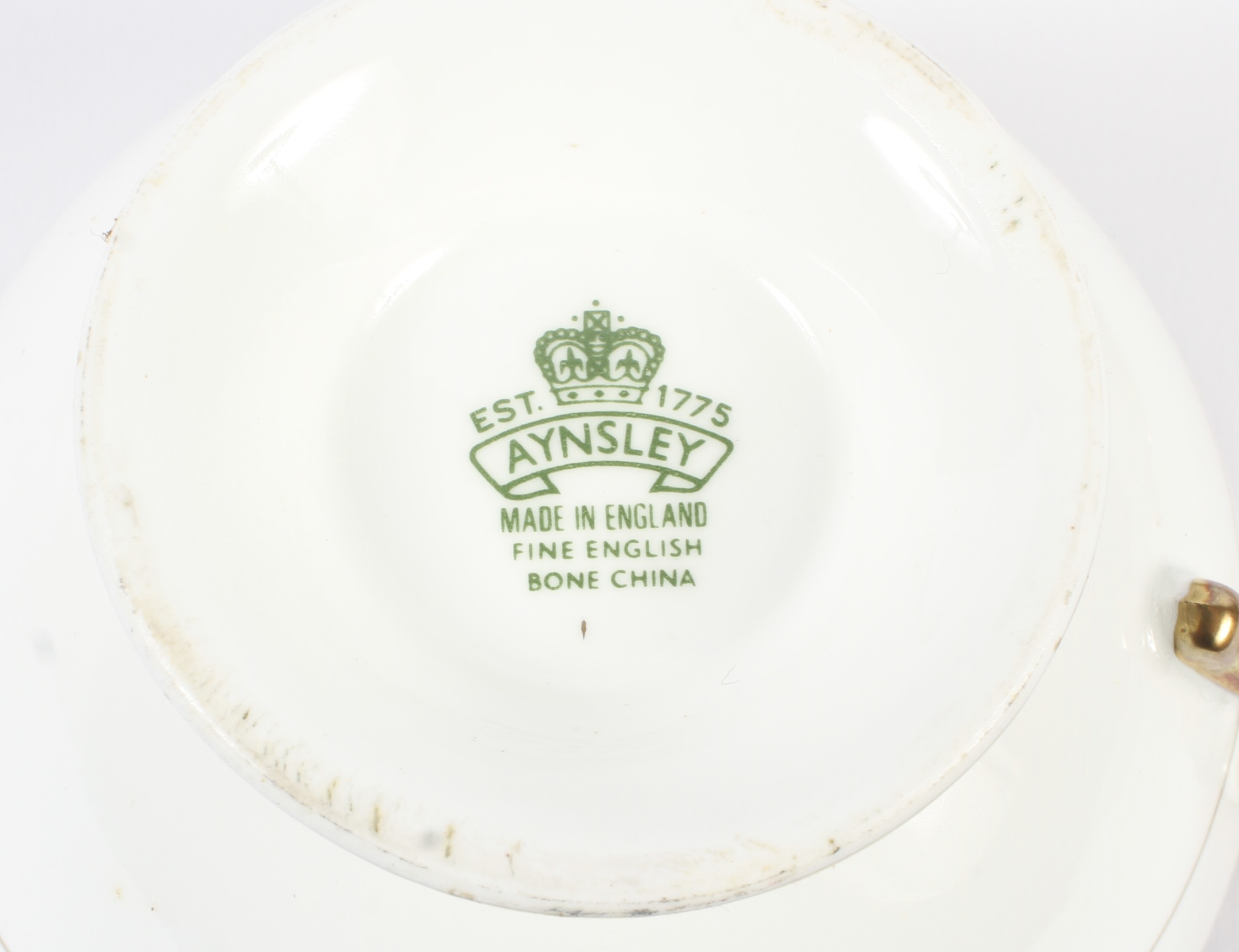 An Aynsley Imperial pattern green-ground eight setting part dinner service. - Image 3 of 3