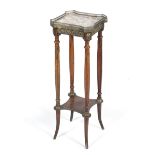 An early 20th century Louis XVI style marble topped occasional table.