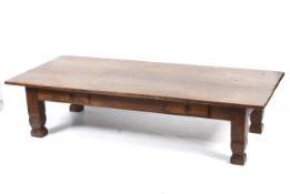 A 20th century large rectangular coffee table.