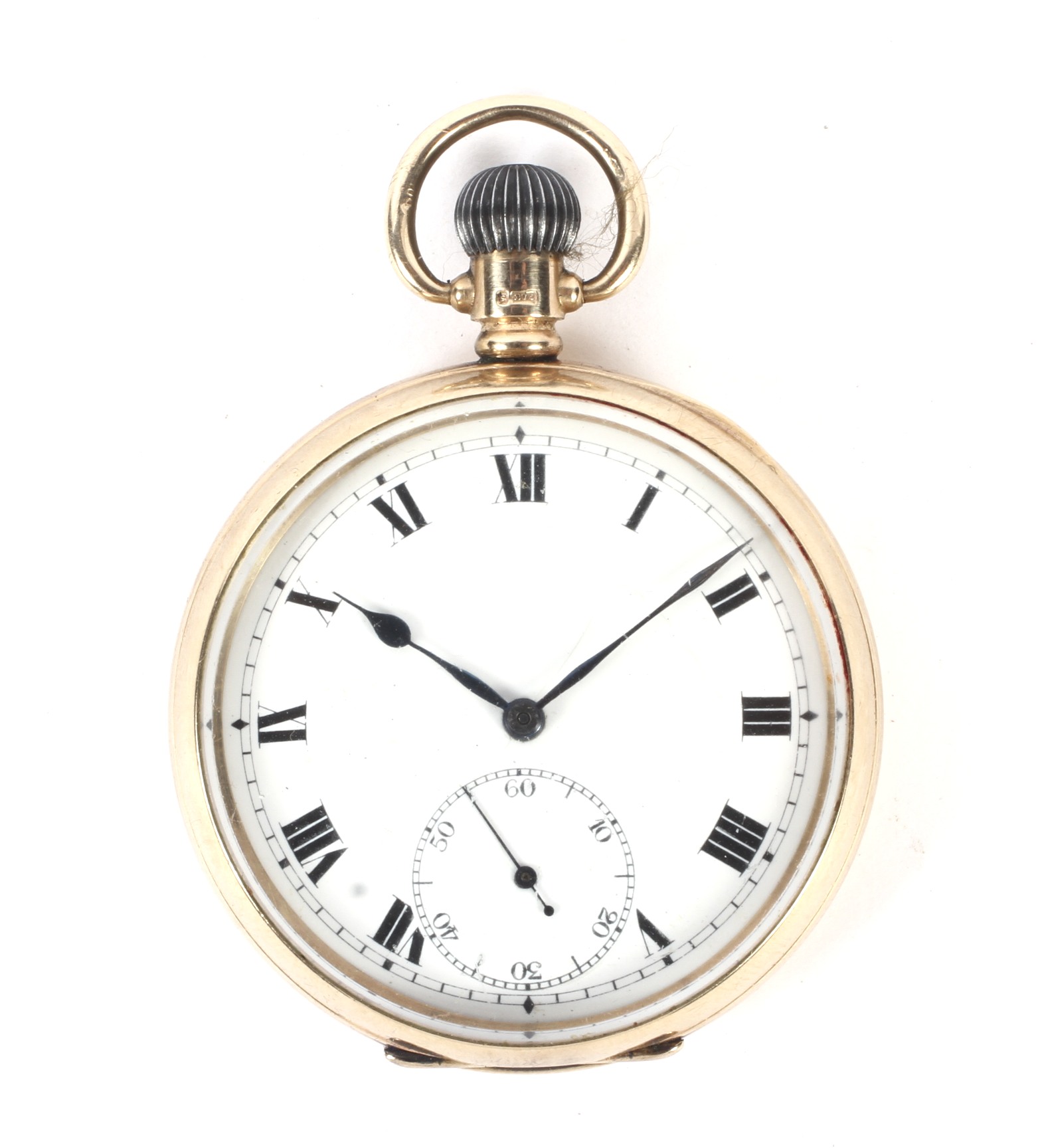 An early 20th century 9ct gold cased open face pocket watch.